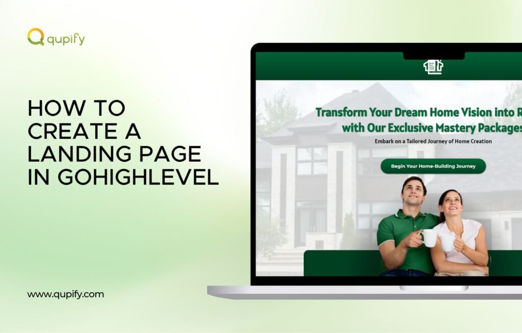 create a landing page in gohighlevel