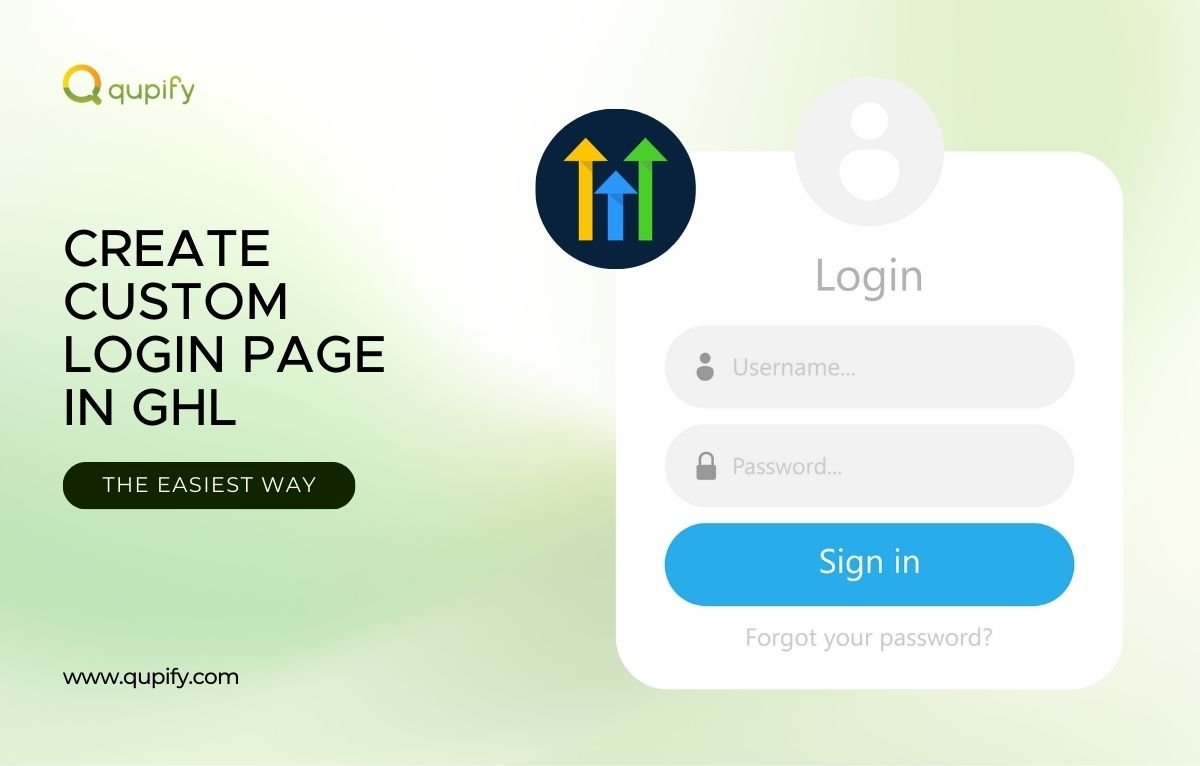 create custom login page in gohighlevel