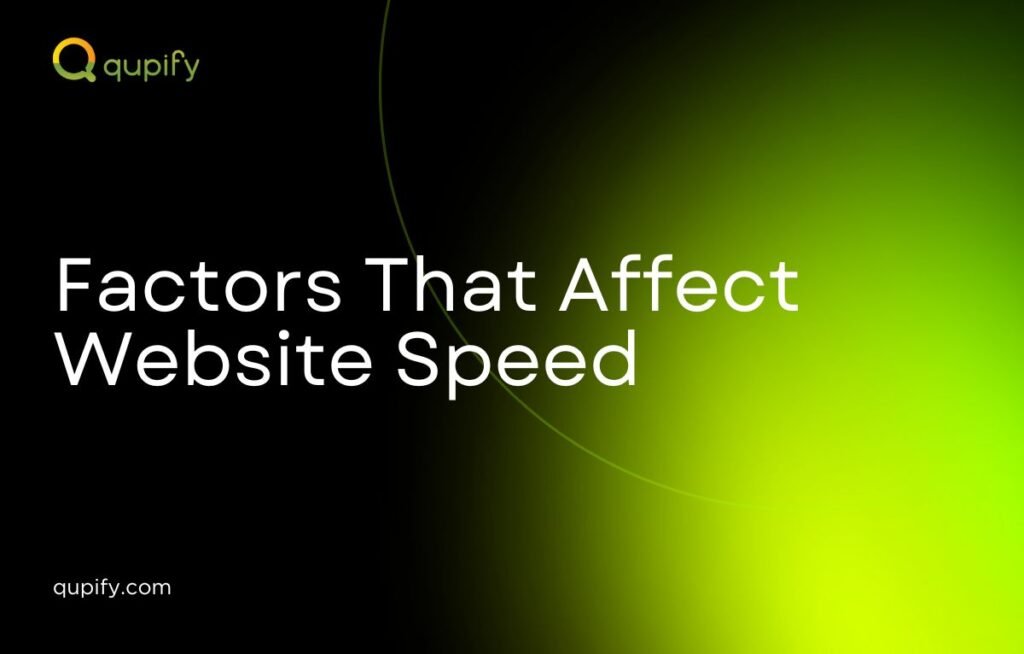 factors that affect website speed