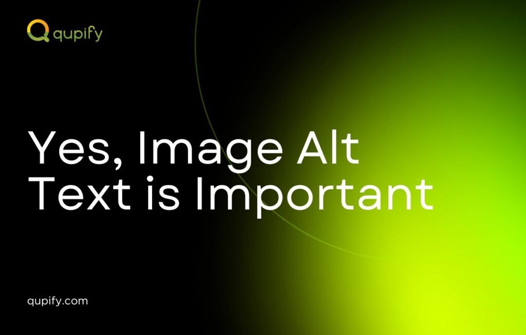 image alt text is important for seo